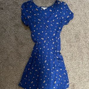 Blue Floral American Eagle Dress